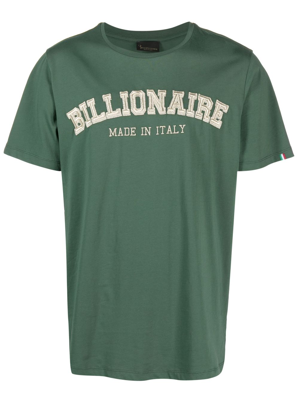 Billionaire embroidered-logo T-shirt - Green von Billionaire