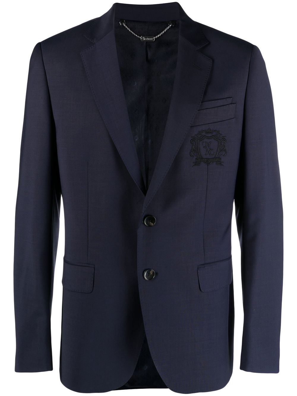 Billionaire embroidered-logo blazer - Blue von Billionaire