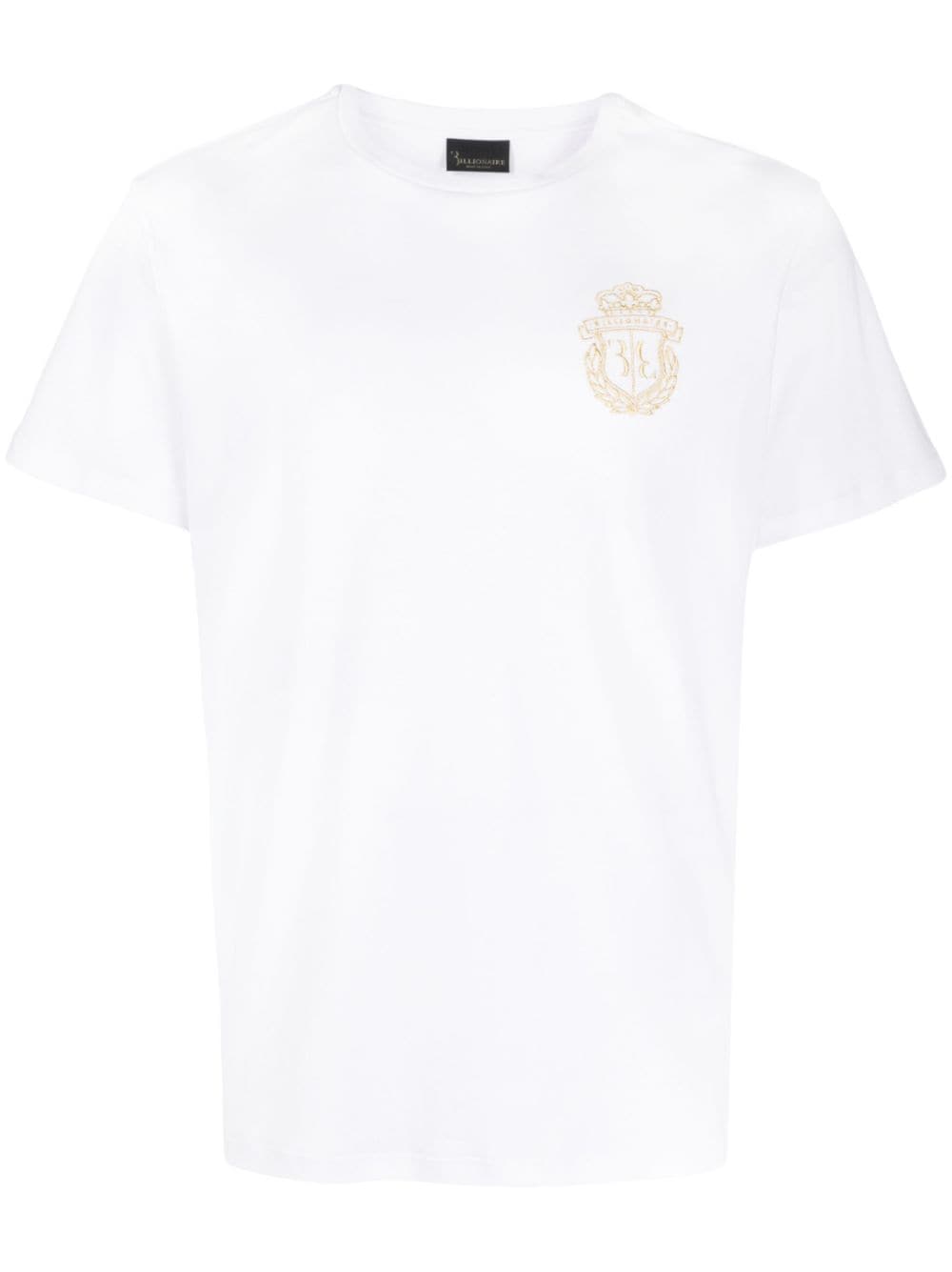 Billionaire embroidered-logo cotton T-shirt - White von Billionaire