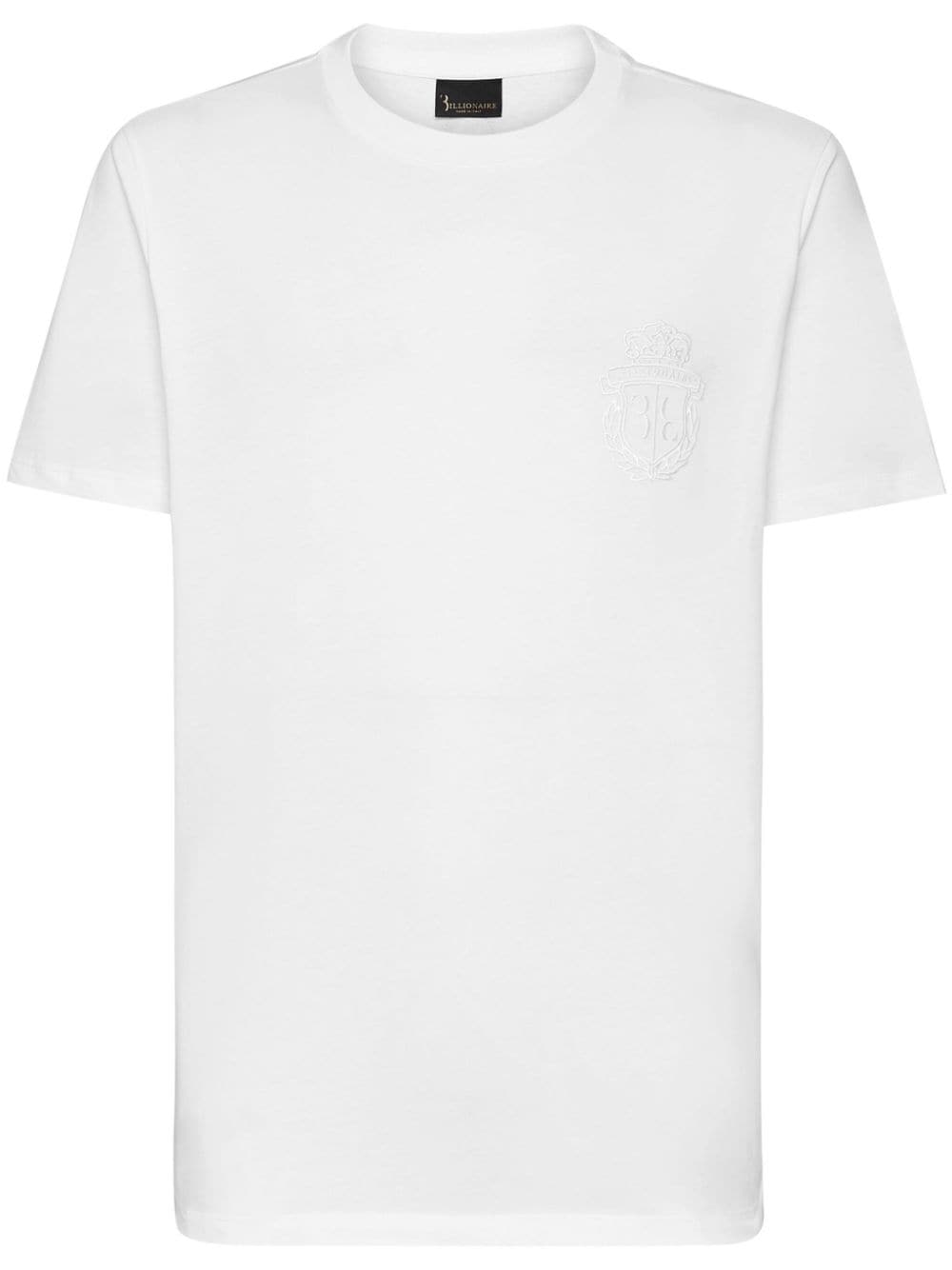 Billionaire logo-appliqué cotton T-shirt - White von Billionaire