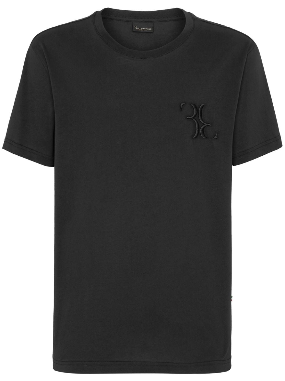 Billionaire logo-embroidered cotton T-shirt - Black von Billionaire