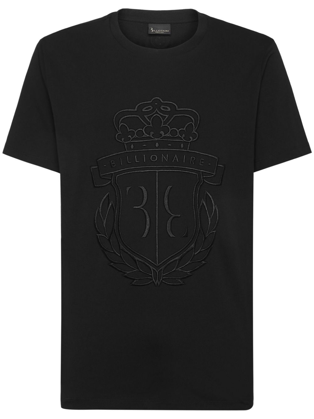 Billionaire logo-embroidered cotton T-shirt - Black von Billionaire