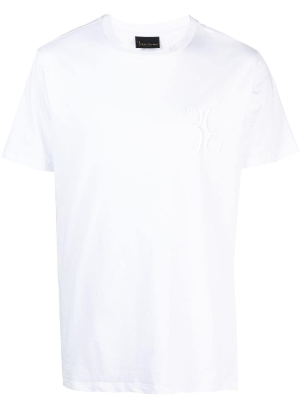 Billionaire logo-embroidered cotton T-shirt - White von Billionaire