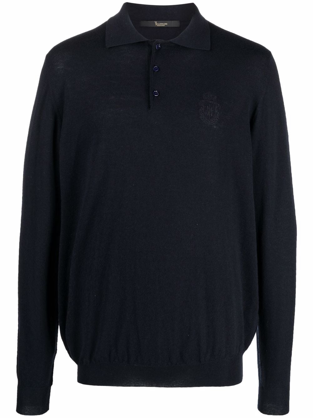 Billionaire pullover polo jumper - Blue von Billionaire