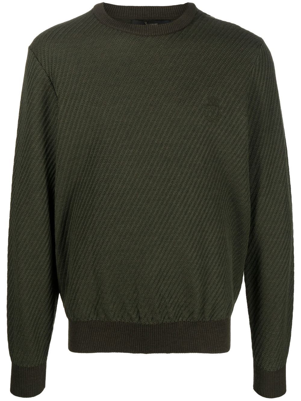 Billionaire round-neck knit jumper - Green von Billionaire