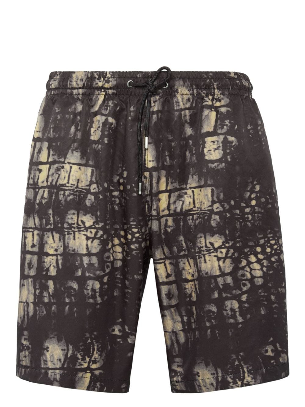 Billionaire scale-print swim shorts - Black von Billionaire