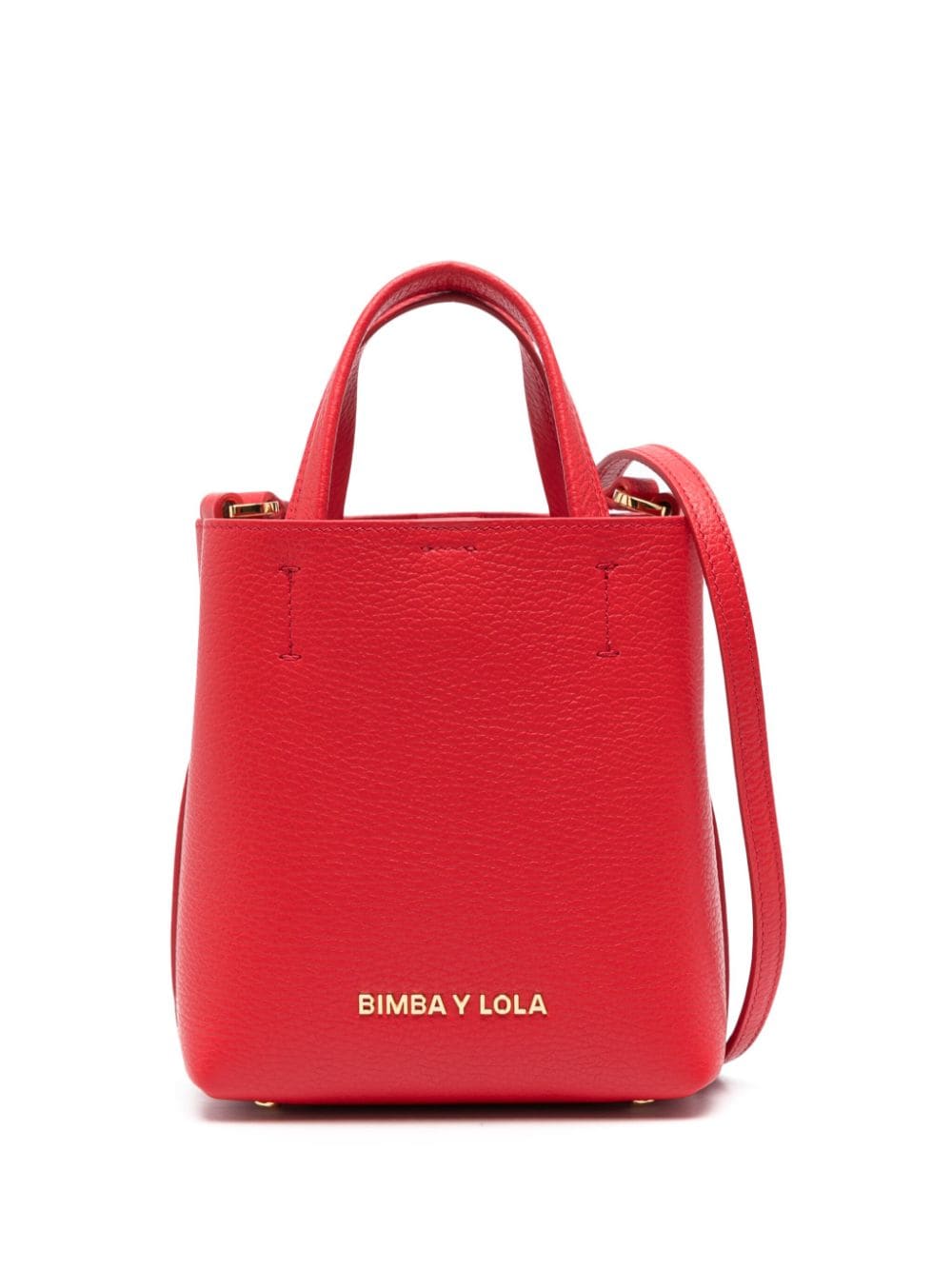 Bimba y Lola Chihuahua leather mini bag - Red von Bimba y Lola