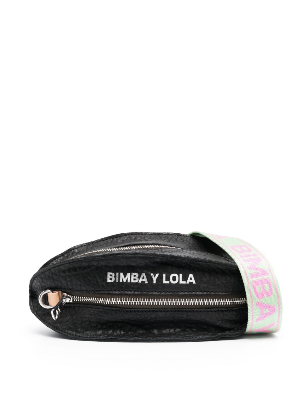 Bimba y Lola small Pelota leather crossbody bag - Black von Bimba y Lola