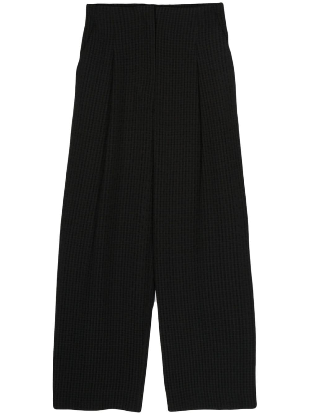 Bimba y Lola check-pattern carrot-leg trousers - Black von Bimba y Lola