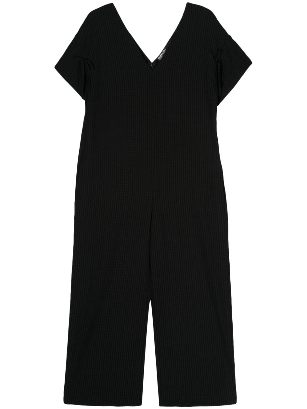 Bimba y Lola check-pattern V-neck jumpsuit - Black von Bimba y Lola