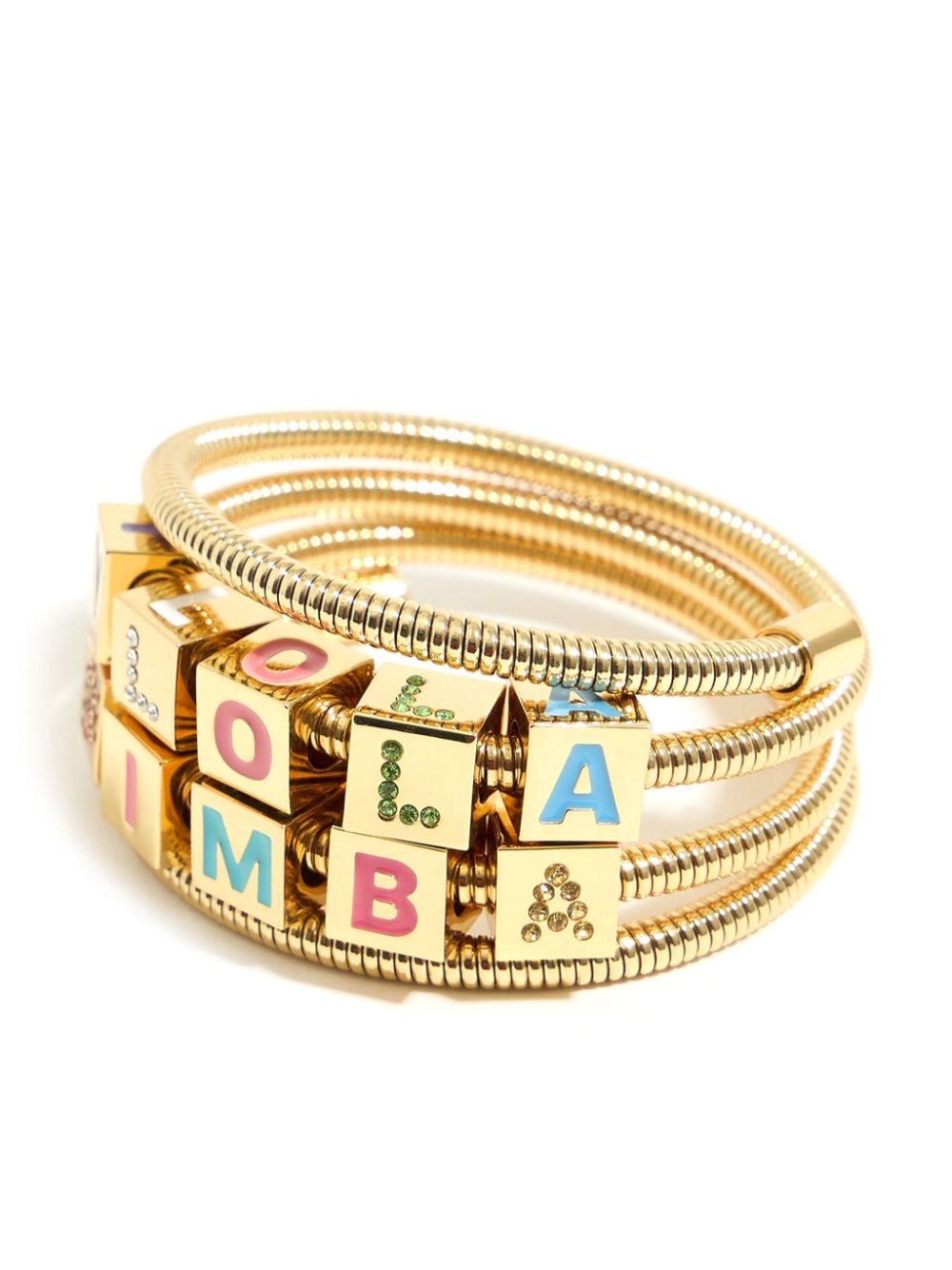 Bimba y Lola coil-chain logo bracelet - Gold von Bimba y Lola