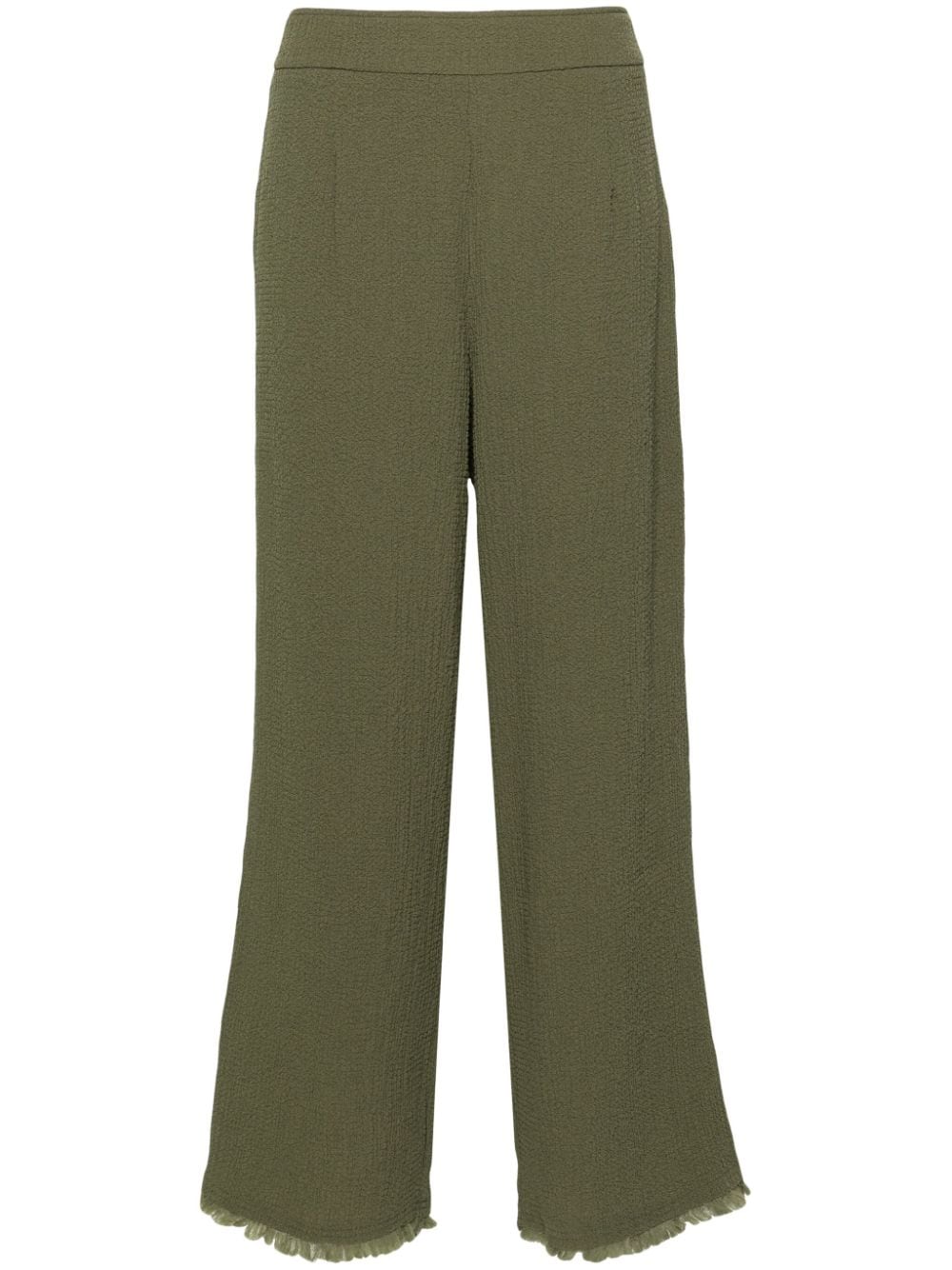 Bimba y Lola crinkled straight-leg trousers - Green von Bimba y Lola