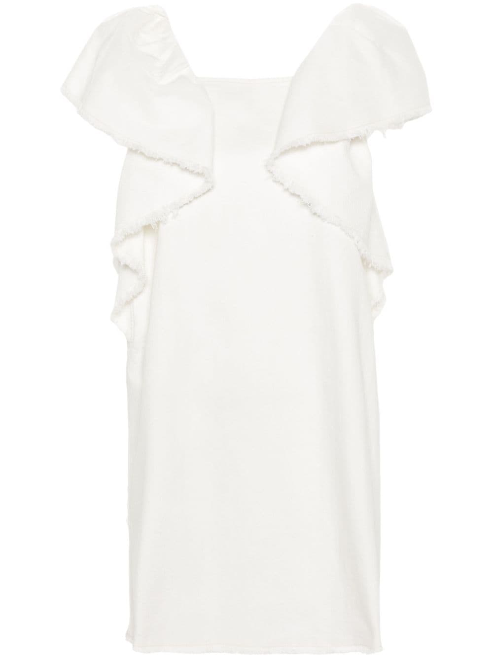 Bimba y Lola denim mini dress - White von Bimba y Lola