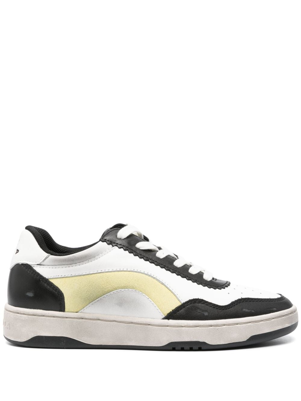 Bimba y Lola Cupsole leather sneakers - Black von Bimba y Lola