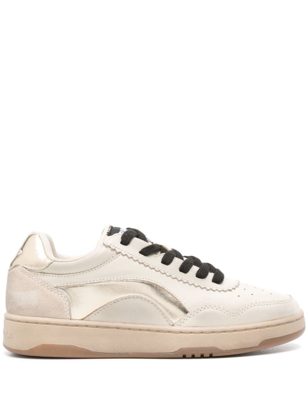 Bimba y Lola distressed leather sneakers - Neutrals von Bimba y Lola