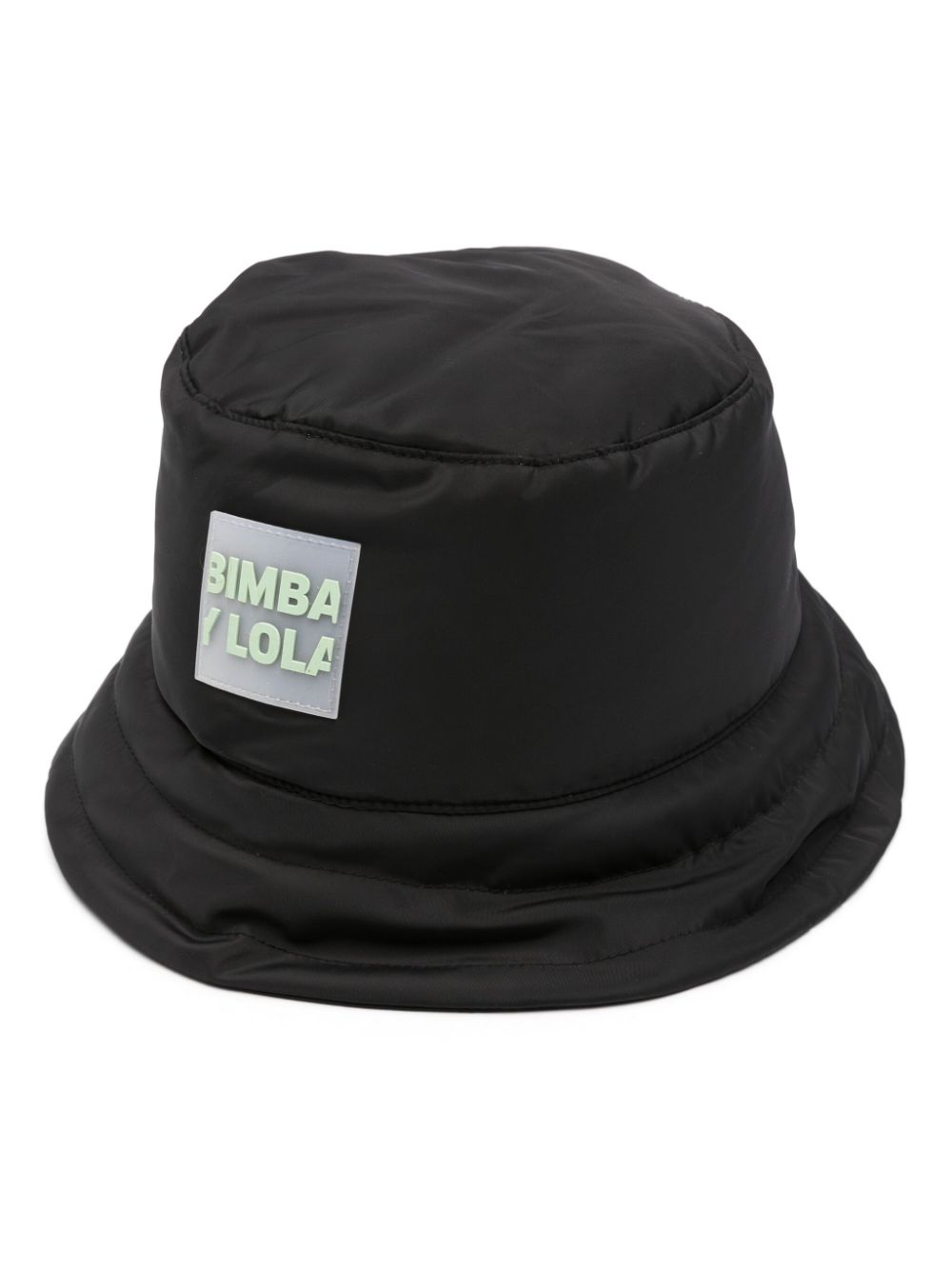 Bimba y Lola logo-appliqué drawstring bucket hat - Black von Bimba y Lola