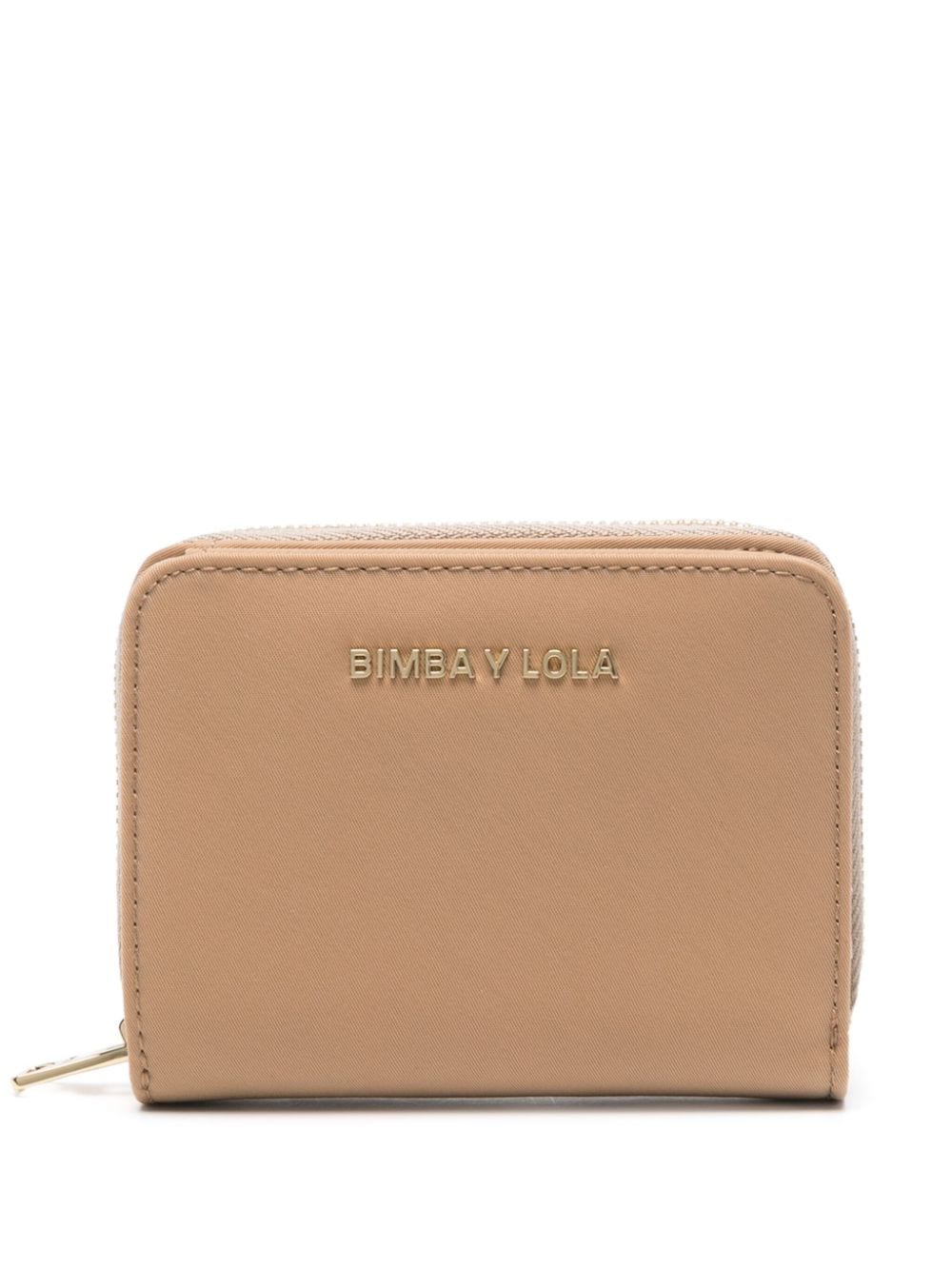 Bimba y Lola logo-lettering bi-fold wallet - Brown von Bimba y Lola