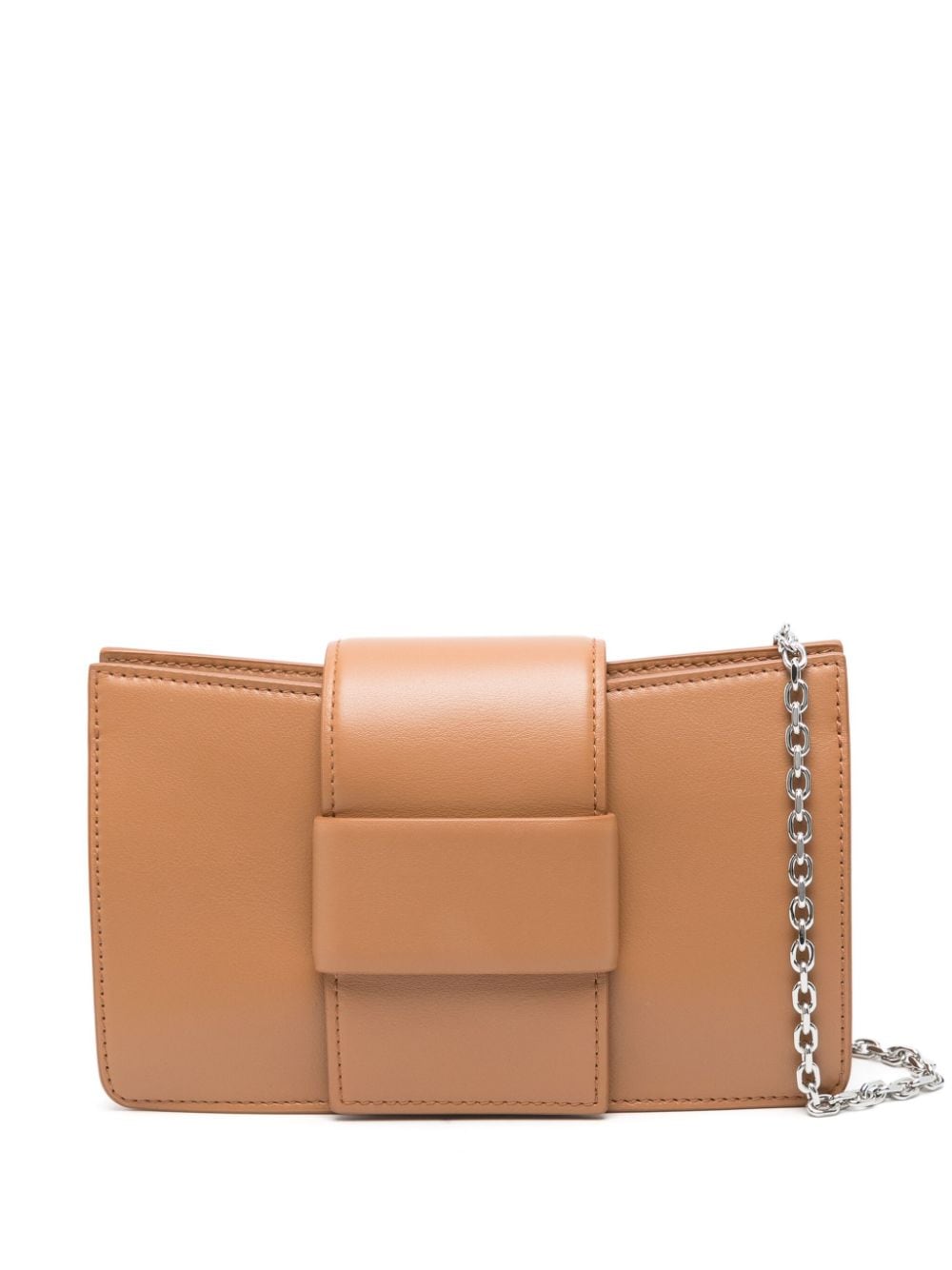 Bimba y Lola logo-lettering leather shoulder bag - Brown von Bimba y Lola