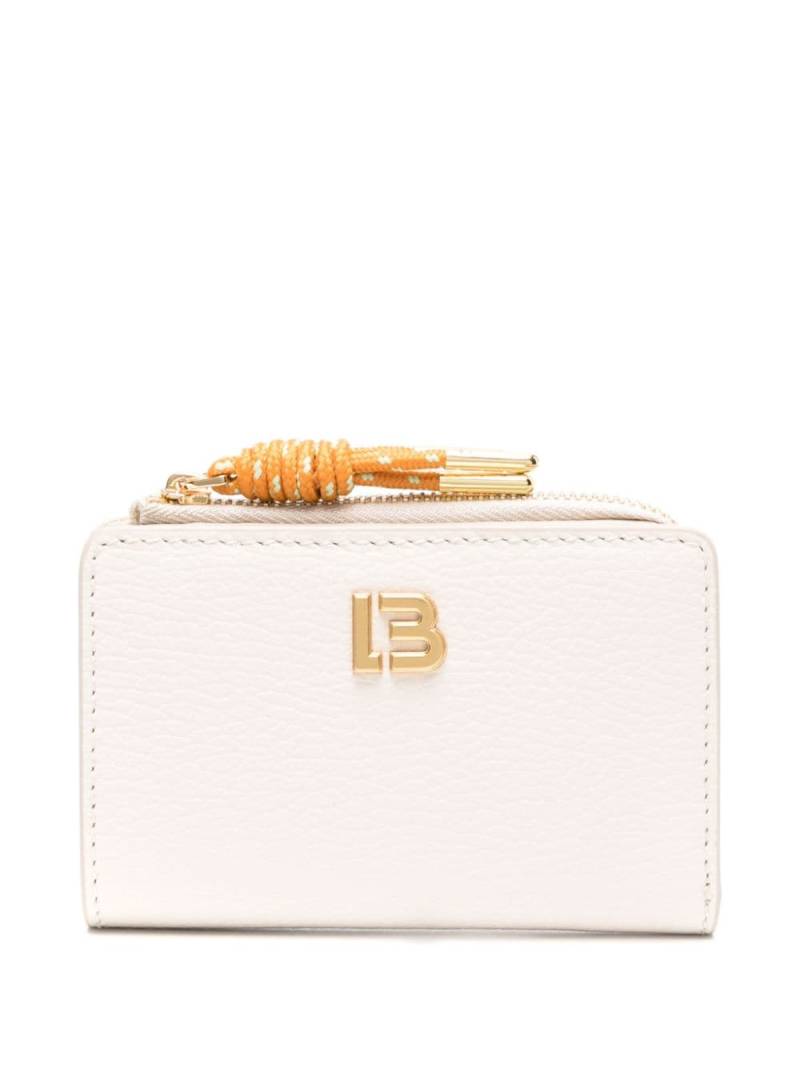 Bimba y Lola logo-plaque bi-fold wallet - White von Bimba y Lola