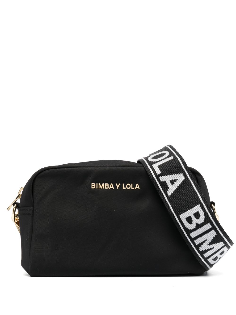 Bimba y Lola small logo-plaque crossbody bag - Black von Bimba y Lola