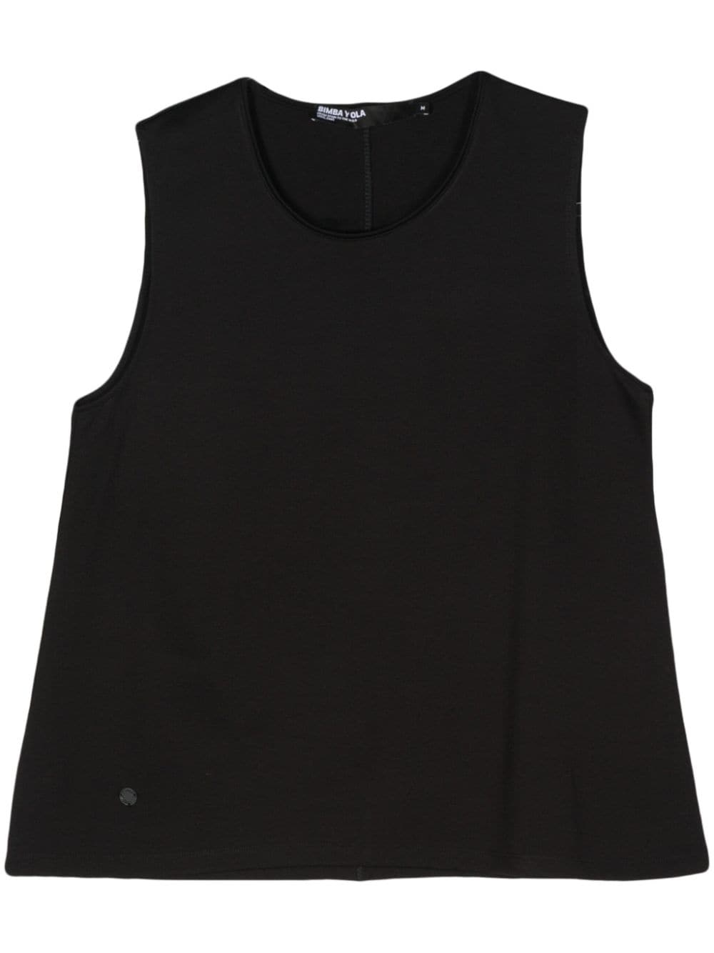 Bimba y Lola logo-plaque sleeveless top - Black von Bimba y Lola