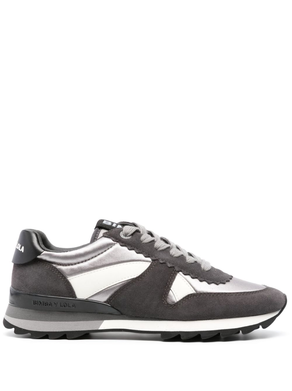 Bimba y Lola low-top panelled sneakers - Silver von Bimba y Lola