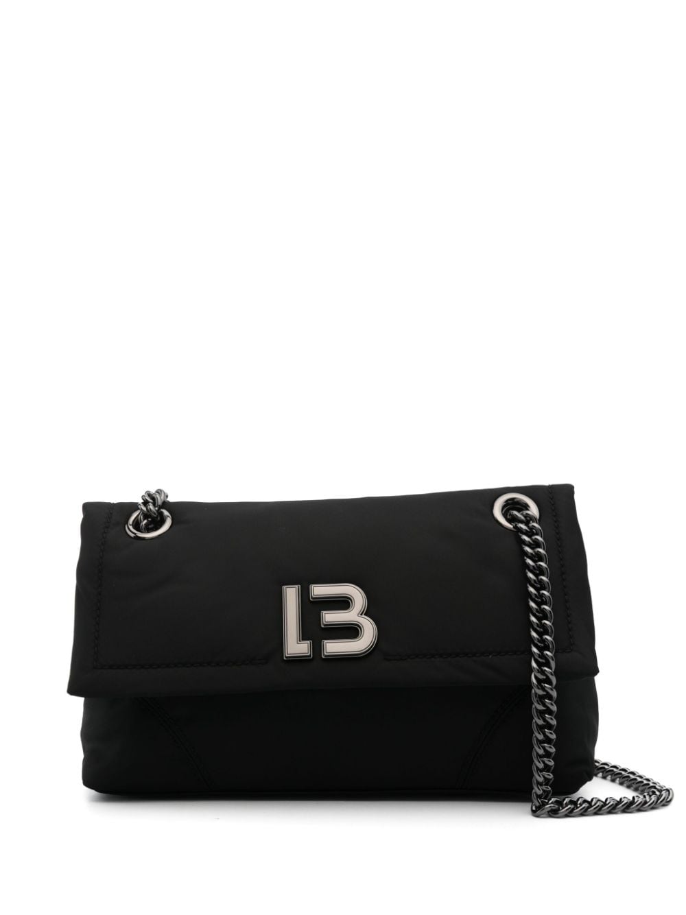 Bimba y Lola medium logo-lettering shoulder bag - Black von Bimba y Lola