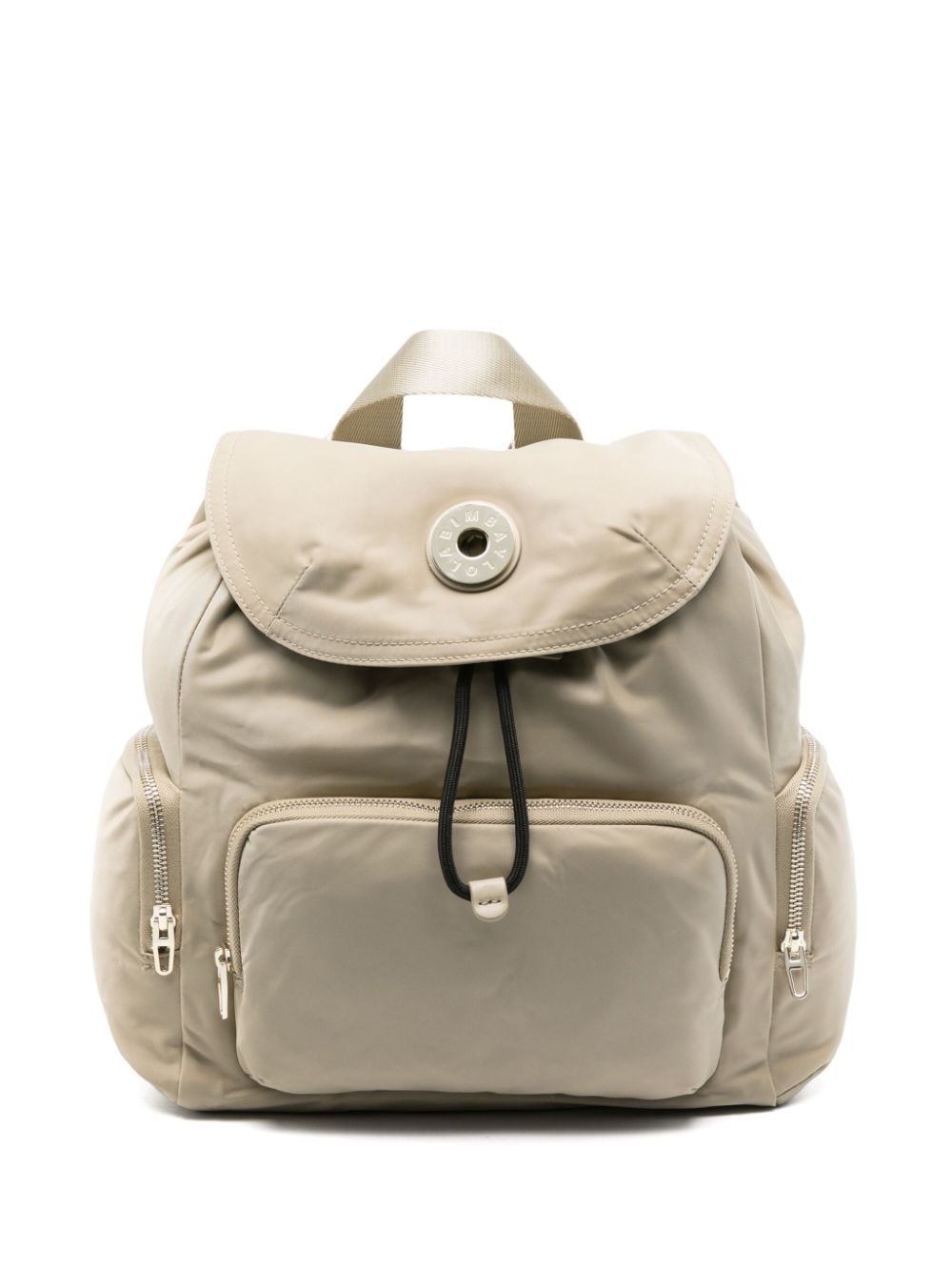 Bimba y Lola medium logo-plaque backpack - Neutrals von Bimba y Lola