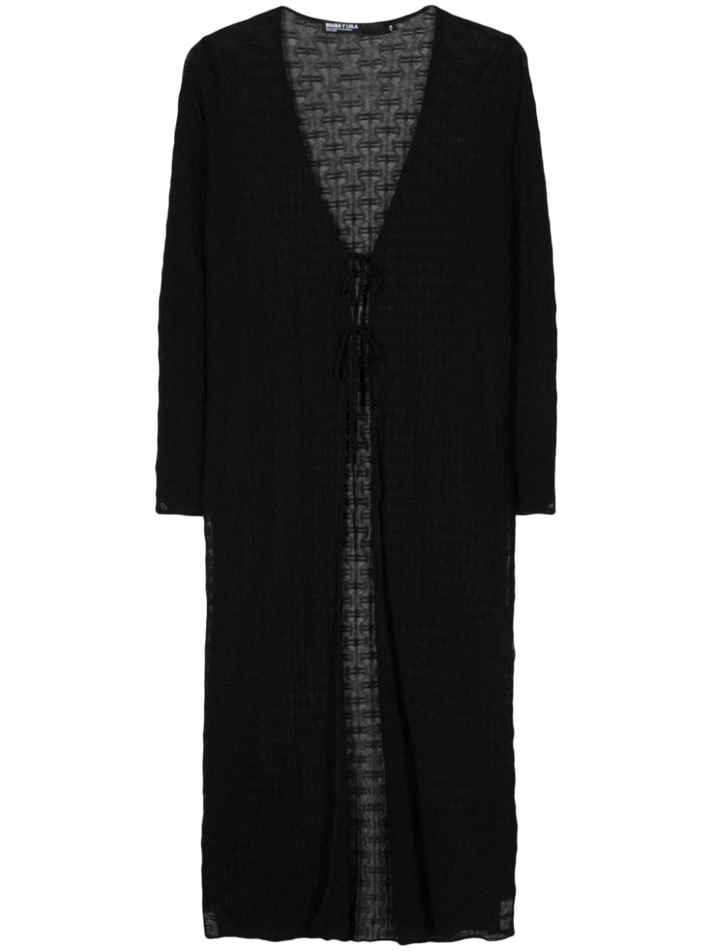 Bimba y Lola monogram-jacquard knitted cardigan - Black von Bimba y Lola