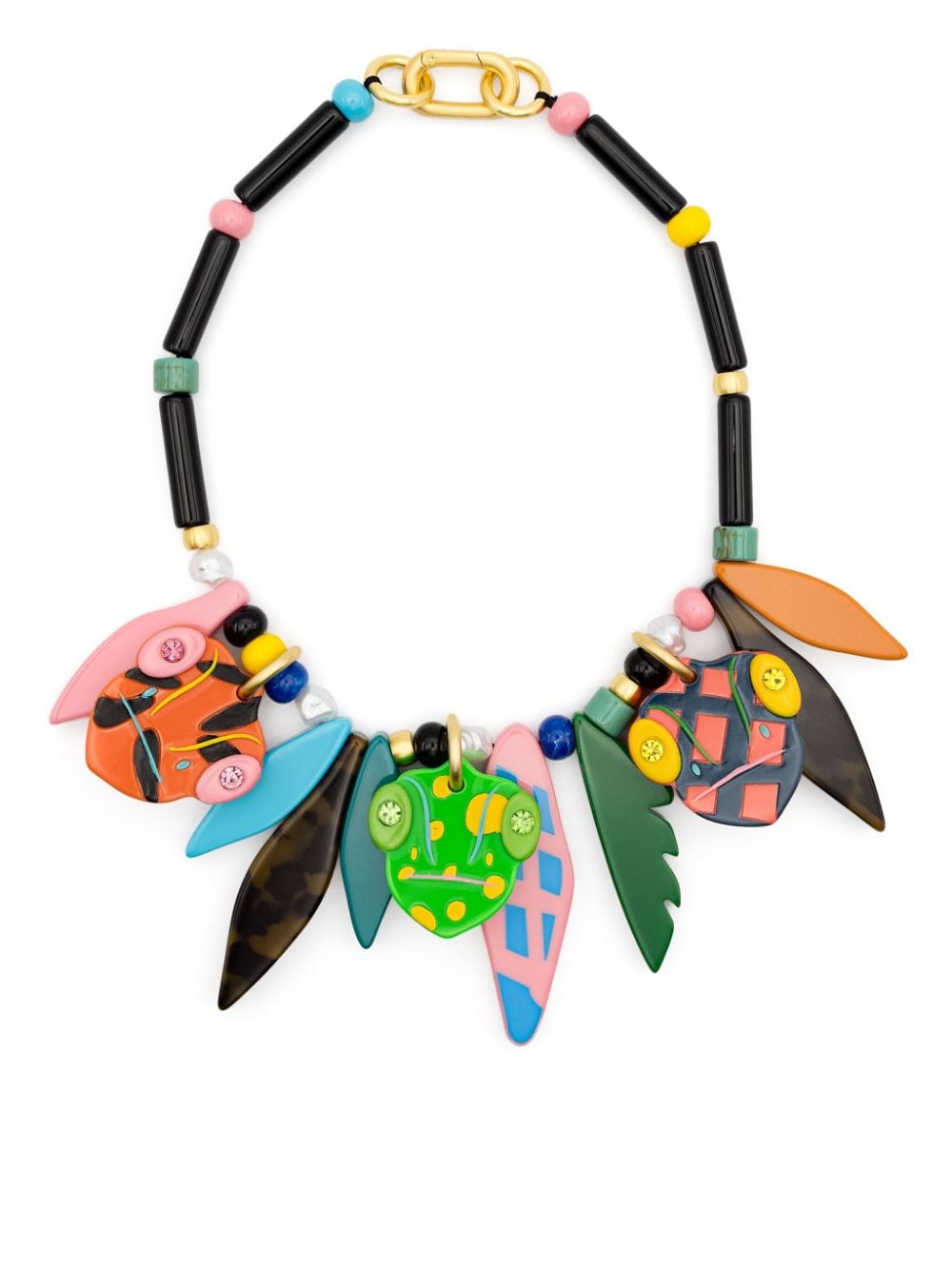 Bimba y Lola oversize-pendants necklace - Black von Bimba y Lola