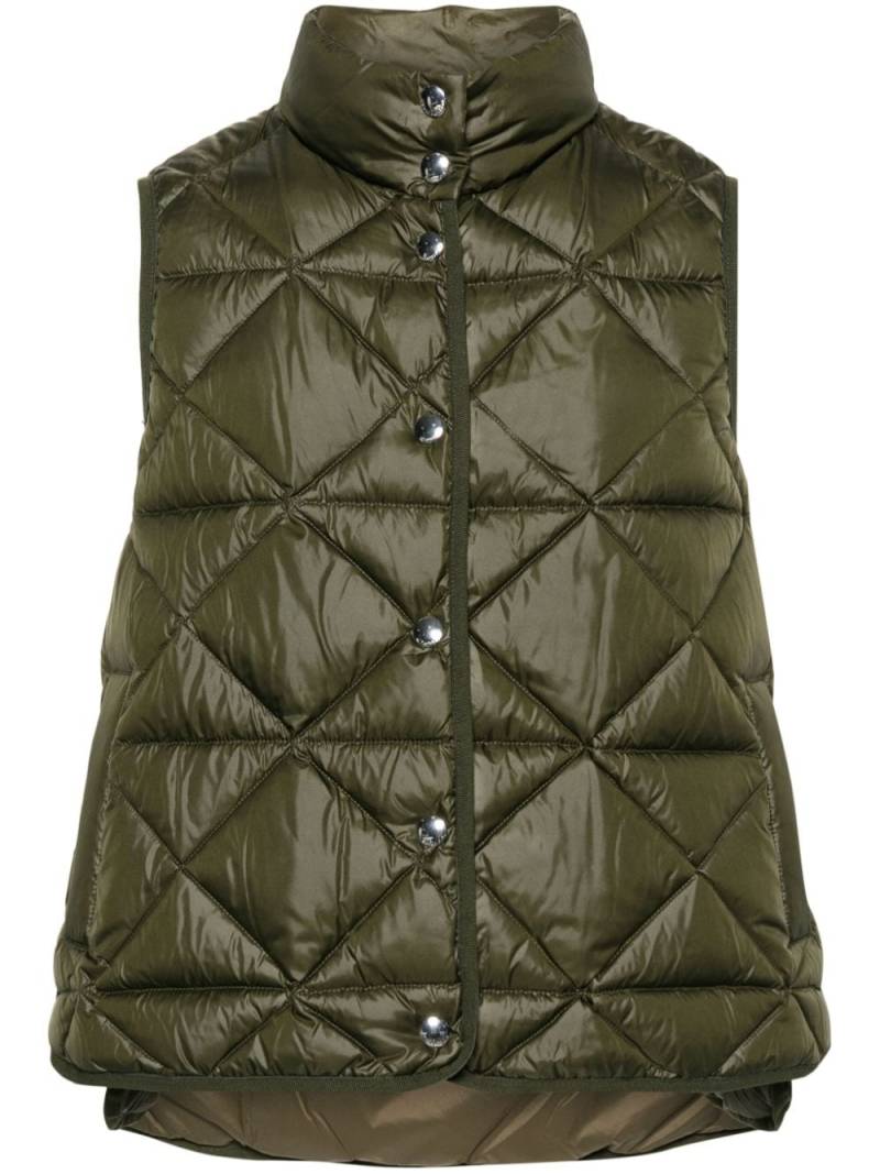 Bimba y Lola quilted down gilet - Green von Bimba y Lola