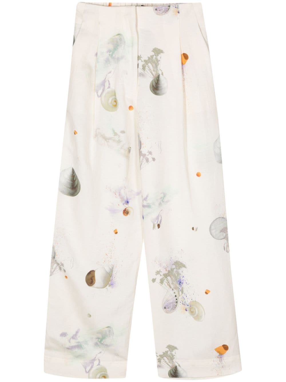 Bimba y Lola shell-print trousers - Neutrals von Bimba y Lola