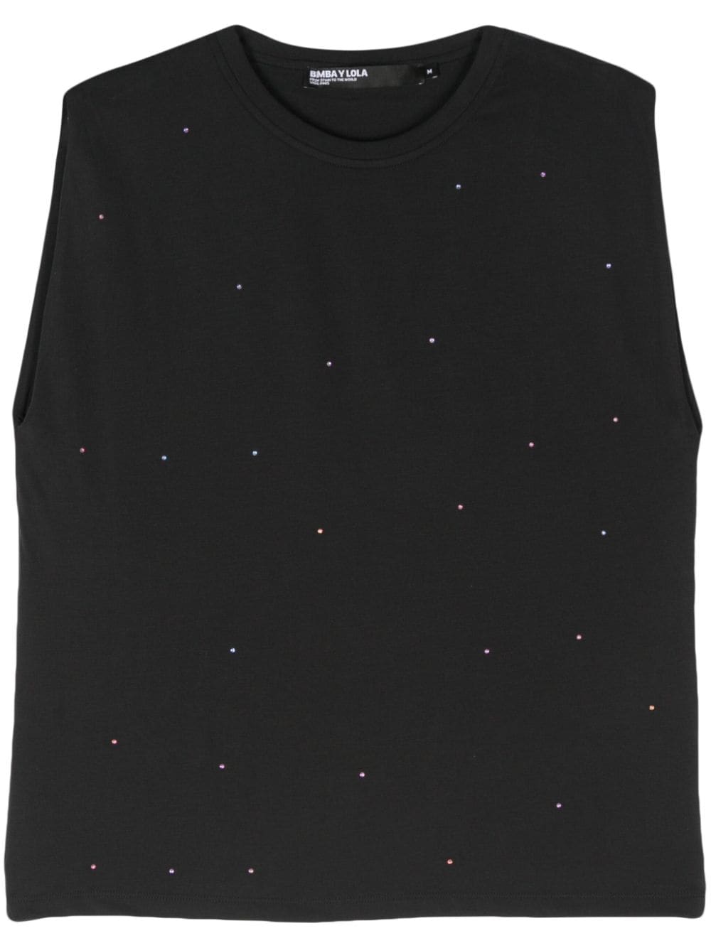 Bimba y Lola sleeveless crystal-embellished top - Black von Bimba y Lola