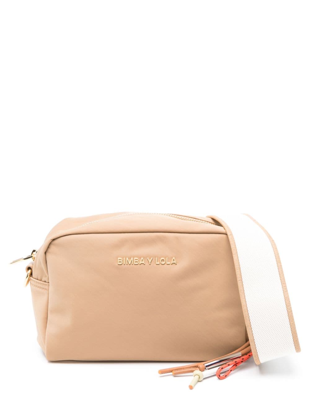 Bimba y Lola small logo-lettering crossbody bag - Neutrals von Bimba y Lola