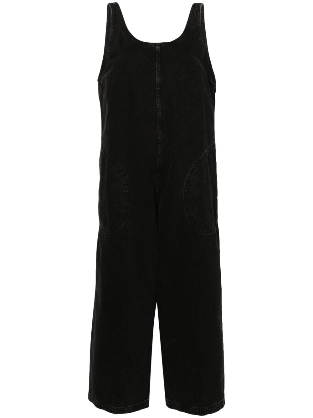 Bimba y Lola wide-leg denim jumpsuit - Black von Bimba y Lola