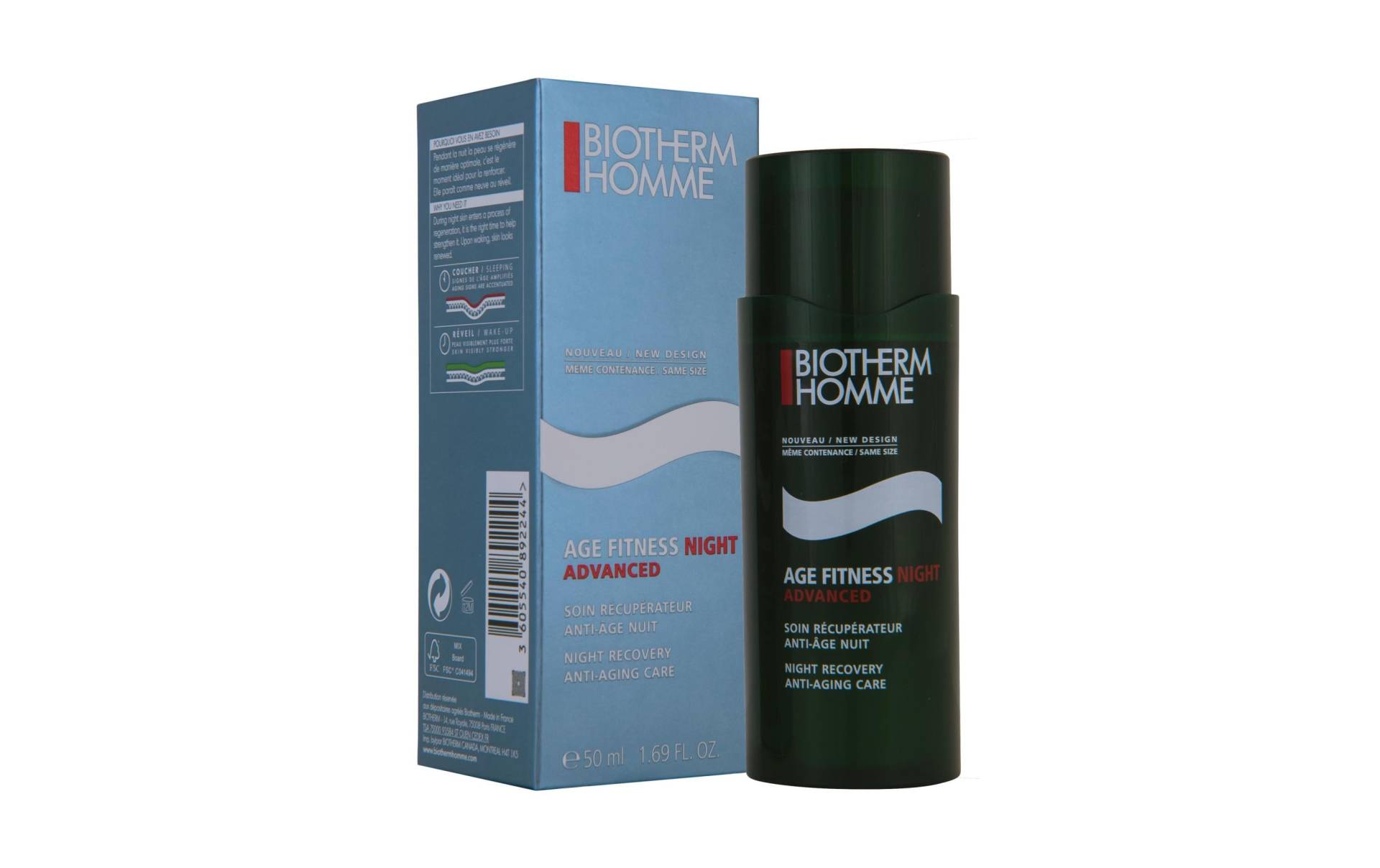 BIOTHERM Gesichtsgel »Homme Age Fitness Advanced Night Care 50 ml«, Premium Kosmetik von Biotherm