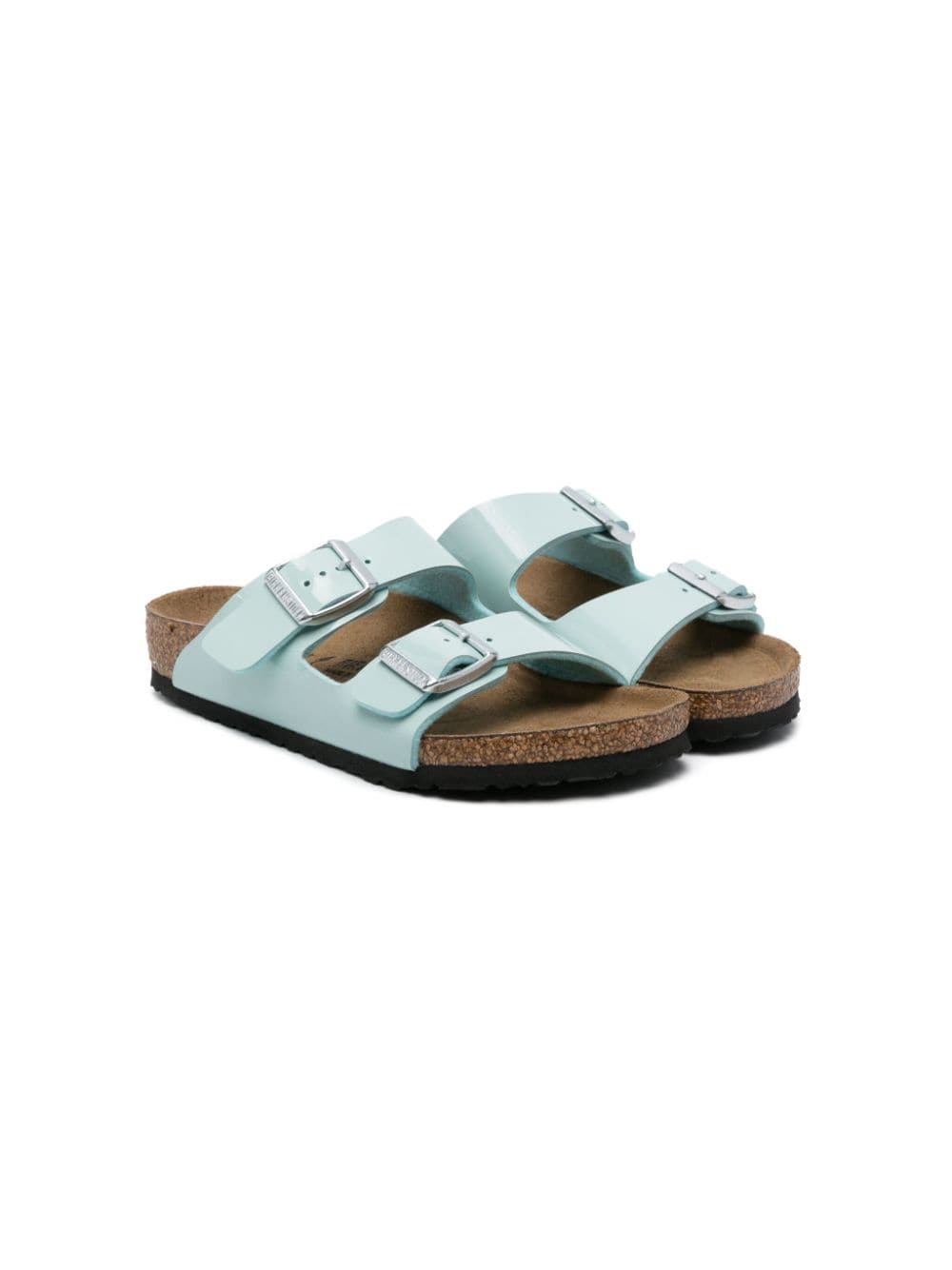 Birkenstock Kids Arizona BS leather sandals - Green von Birkenstock Kids