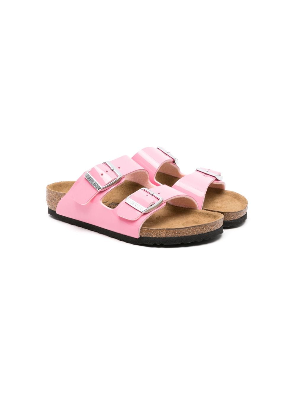 Birkenstock Kids Arizona BS leather sandals - Pink von Birkenstock Kids