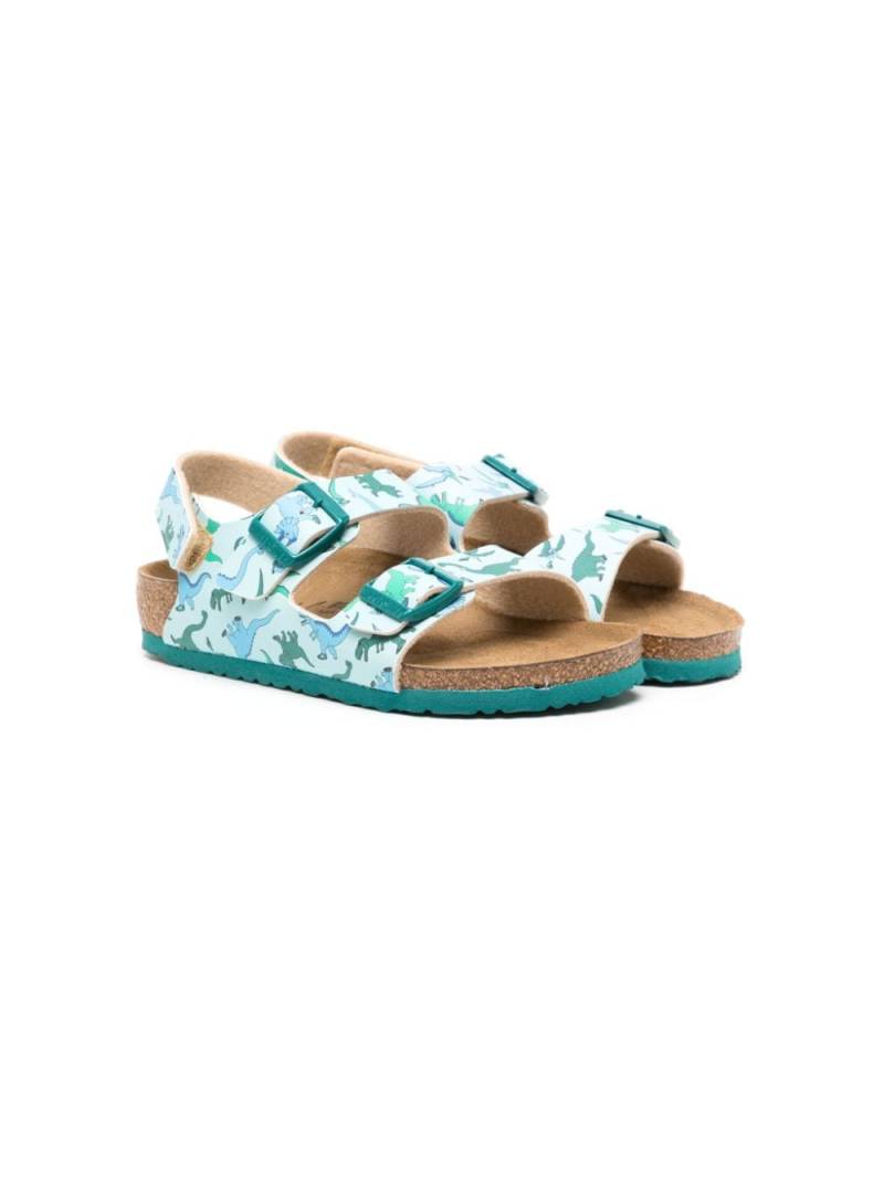 Birkenstock Kids New York leather sandals - Green von Birkenstock Kids