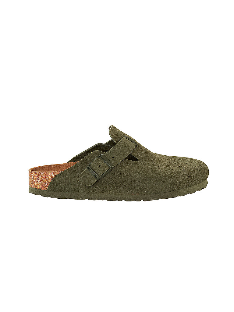 BIRKENSTOCK Pantoletten - Sandalen BOSTON olive | 37 von Birkenstock