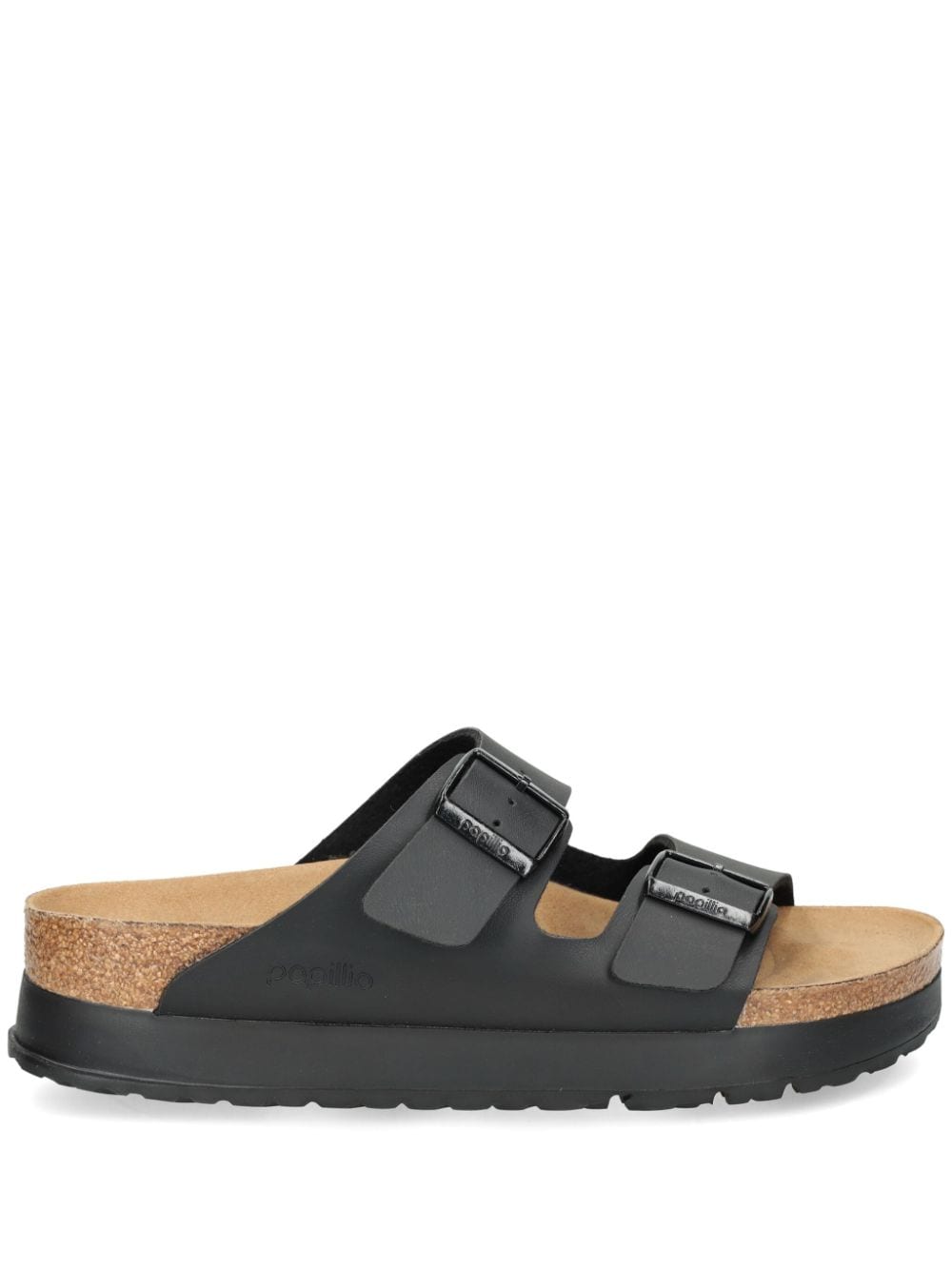 Birkenstock Arizona 25 mm platform slides - Black von Birkenstock