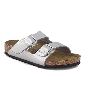 Birkenstock Arizona Mädchen Pantolette Silber von Birkenstock