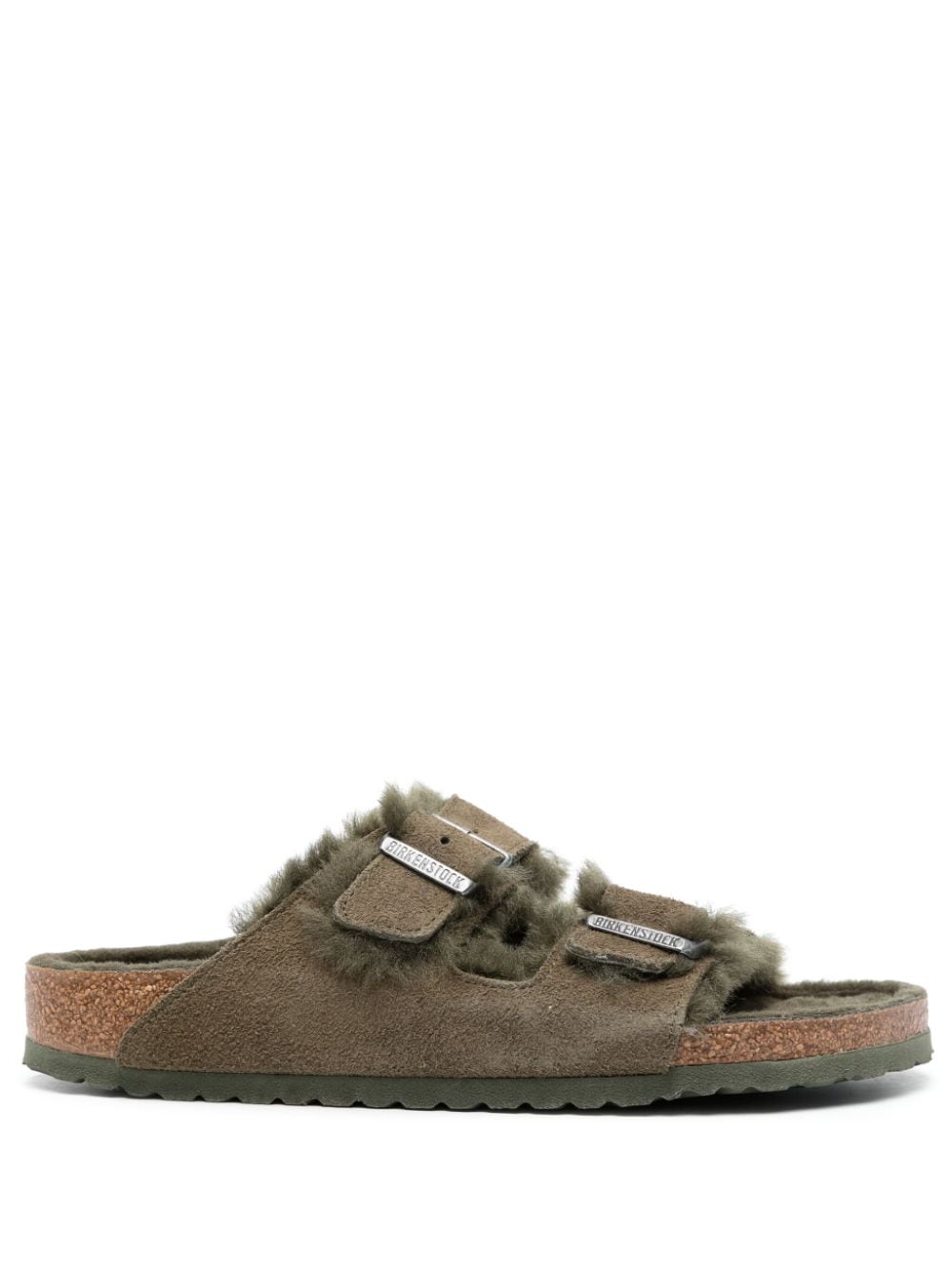 Birkenstock Arizona buckle-fastening suede sandals - Green von Birkenstock