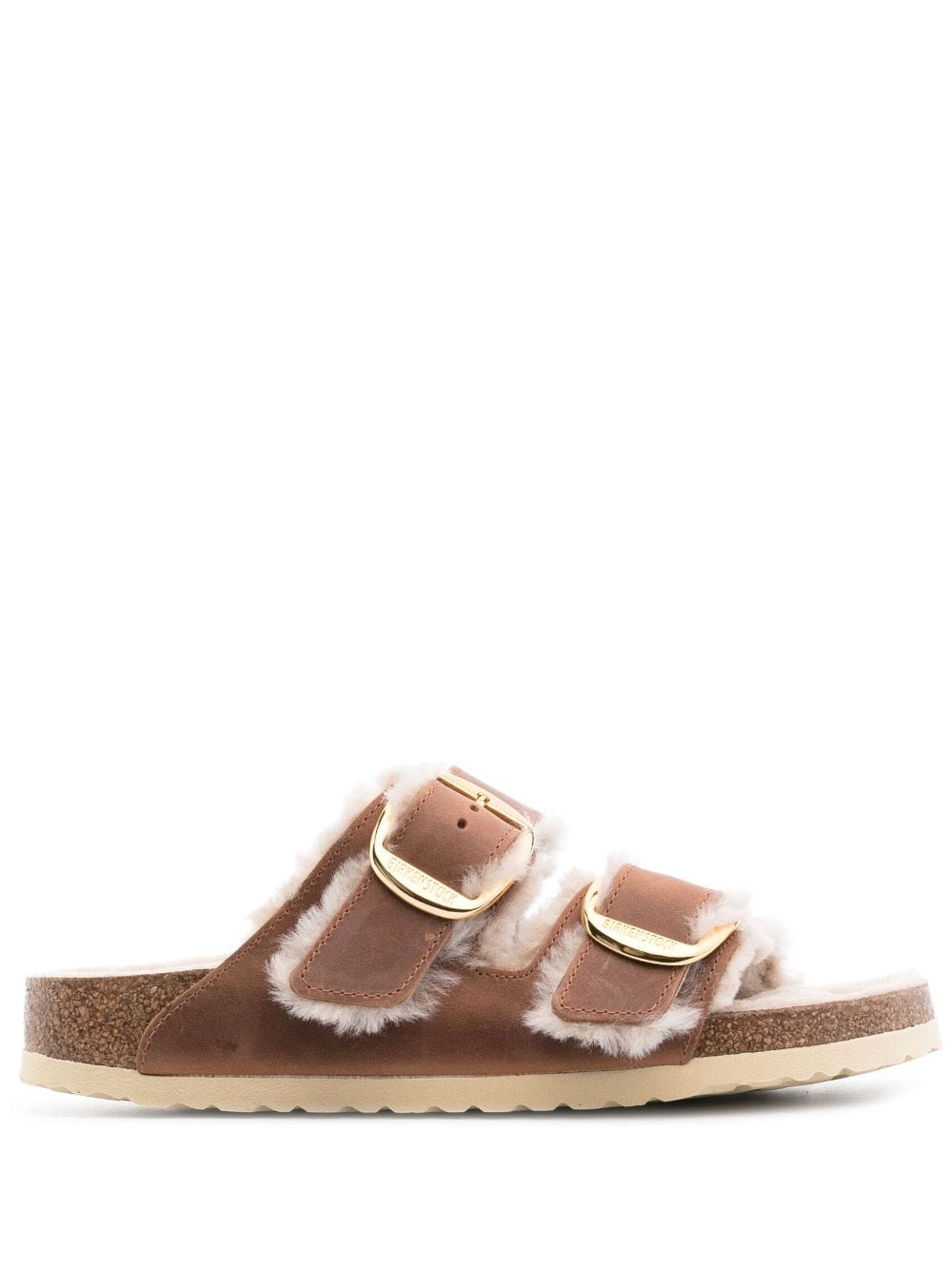 Birkenstock Arizona buckled leather sandals - Brown von Birkenstock