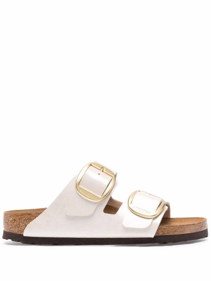 Birkenstock Arizona leather double-buckle sandals - White von Birkenstock