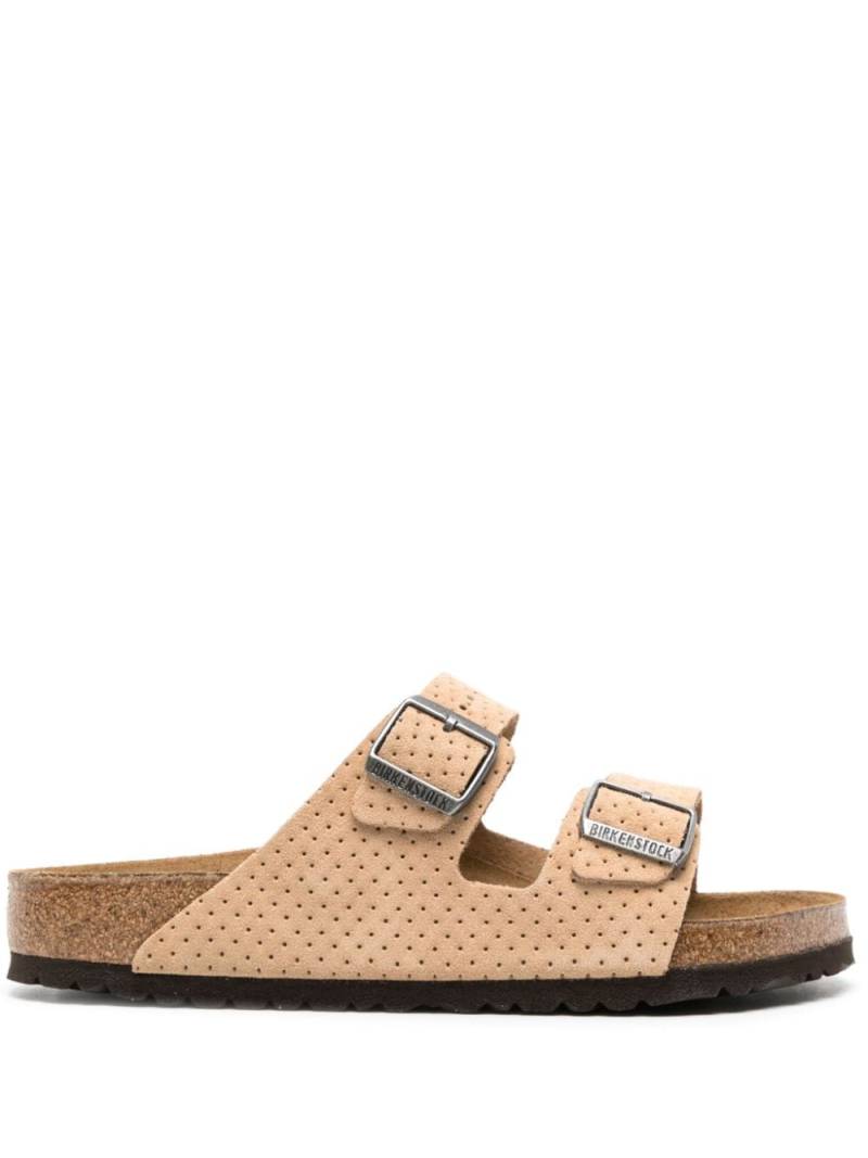 Birkenstock Arizona perforated suede sandals - Neutrals von Birkenstock