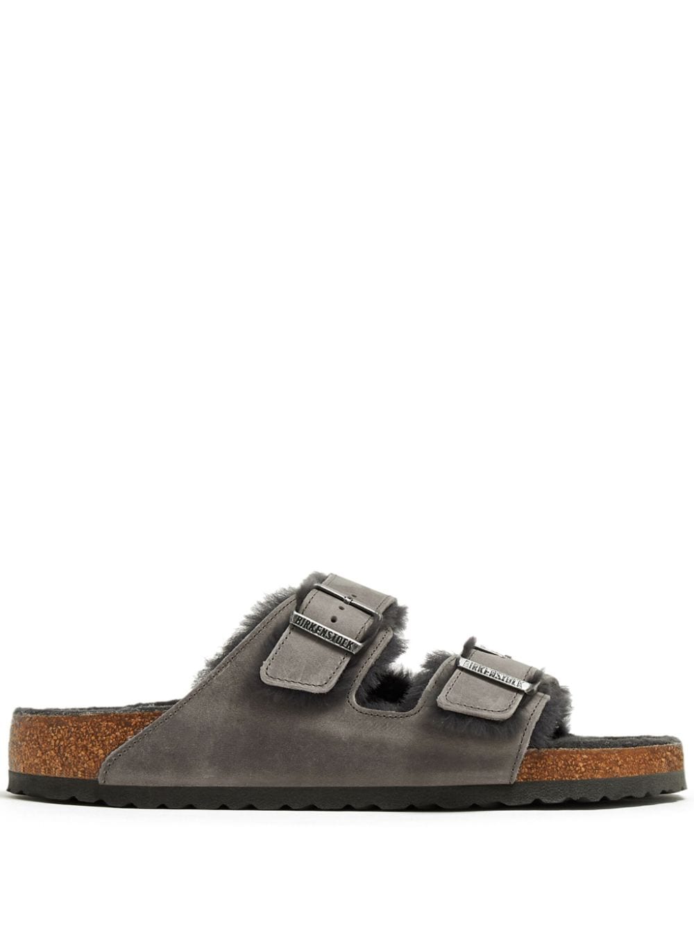 Birkenstock Arizona shearling-trim sandals - Grey von Birkenstock