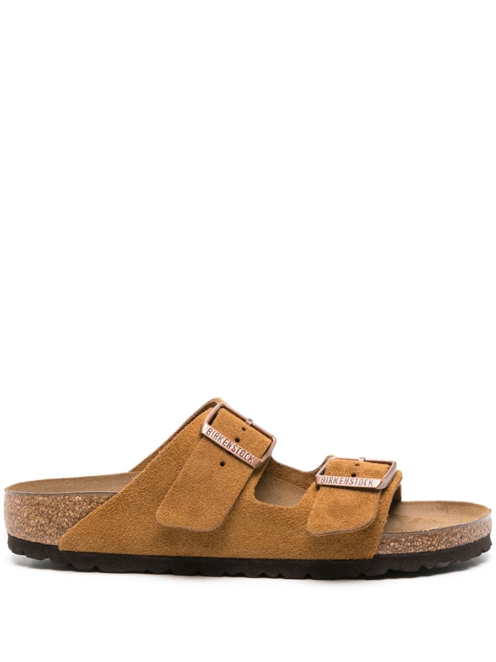 Birkenstock Arizona suede flat sandals - Brown von Birkenstock