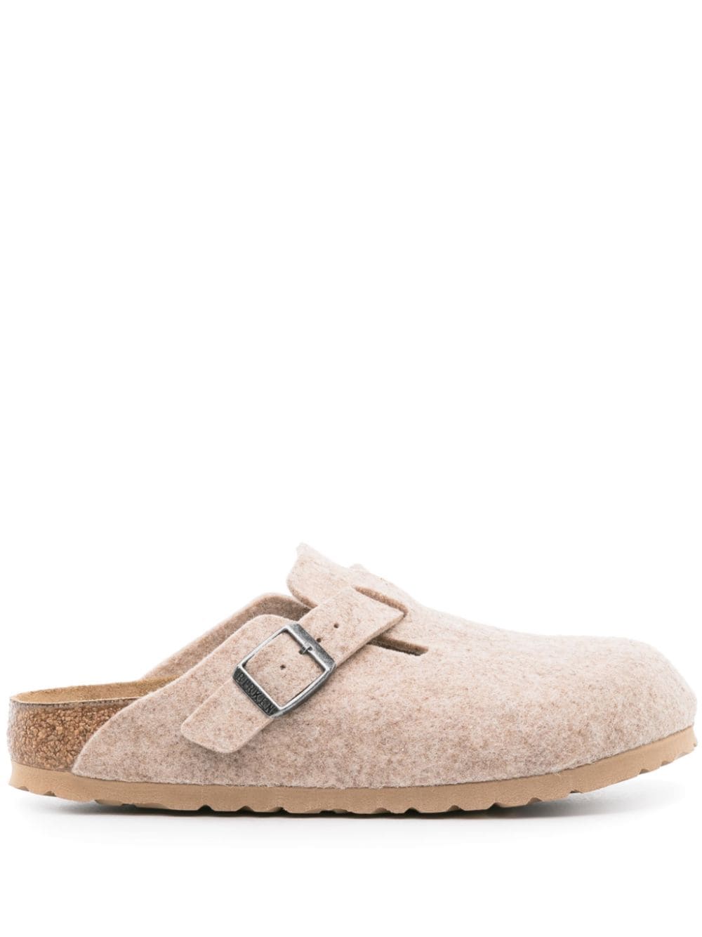 Birkenstock Boston felted slippers - Brown von Birkenstock