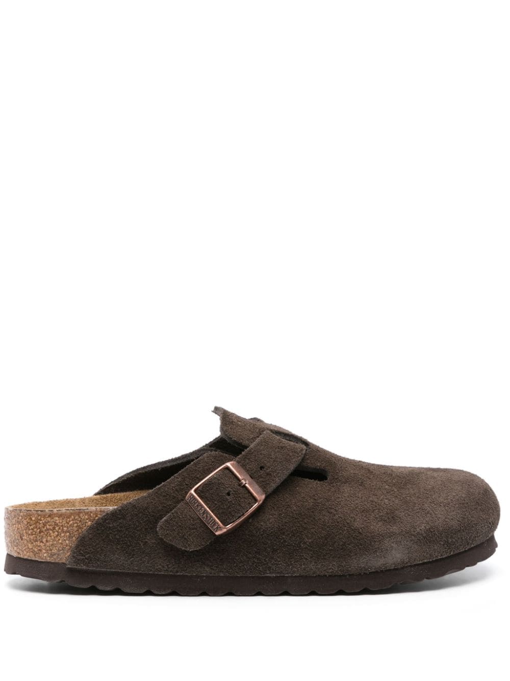 Birkenstock Boston suede slippers - Brown von Birkenstock